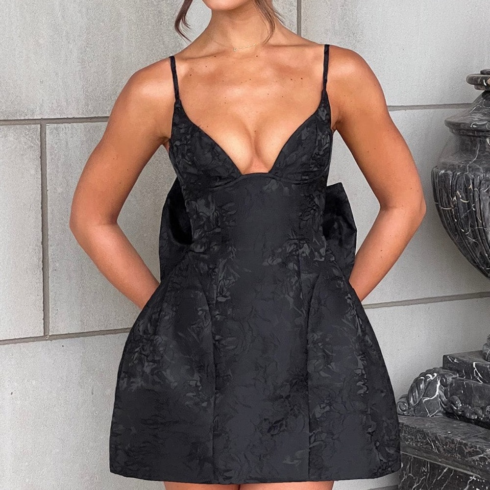 Elegant Black Mini Dress
